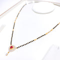 CZ Heart 22k Gold Mangalsutra