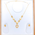 Lavish Shining Two Chain 22k Gold Necklace Set