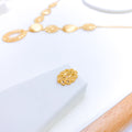 Lavish Shining Two Chain 22k Gold Necklace Set