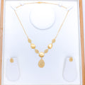 Splendid Lightweight 22k Gold Necklace Set