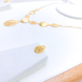 Splendid Lightweight 22k Gold Necklace Set