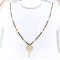 Curved Heart 22k Gold Mangalsutra