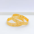 Traditional Floral 22k Gold Bangles