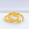 Traditional Floral 22k Gold Bangles