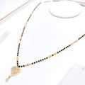 Curved Heart 22k Gold Mangalsutra