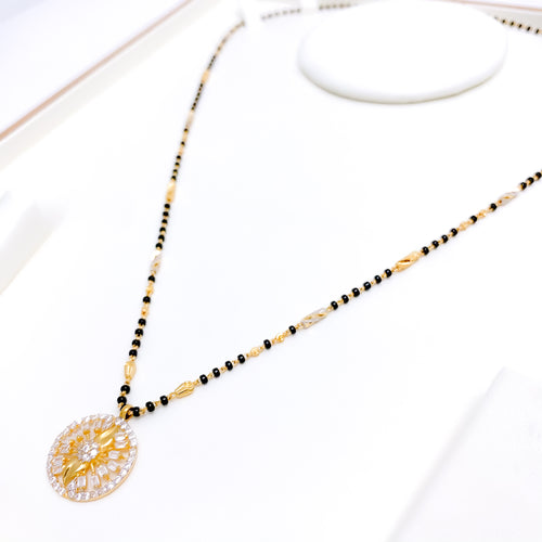 Posh CZ Adorned 22k Gold Mangalsutra