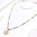 Ornate Floral 22k Gold Mangalsutra