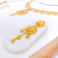 Elegant Hanging Bead 22k Gold Set