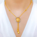 Regal Shimmering Necklace 22k Gold Set