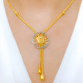 Regal Shimmering Necklace 22k Gold Set