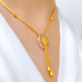 Regal Shimmering Necklace 22k Gold Set