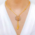 Luxurious Leaf Necklace 22k Gold Set