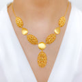 Luscious Two Chain 22k Gold Necklace Set