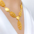 Luscious Two Chain 22k Gold Necklace Set