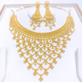 Regal Long Draped 22k Gold Set