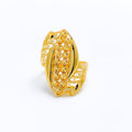 Contemporary Bead 22k Gold Lined Ring