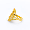 Iconic Curved Filigree 22k Gold Ring