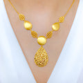Elegant Two Chain 22k Gold Necklace Set