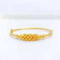 Multi-Finish Bangle 22k Gold Bracelet