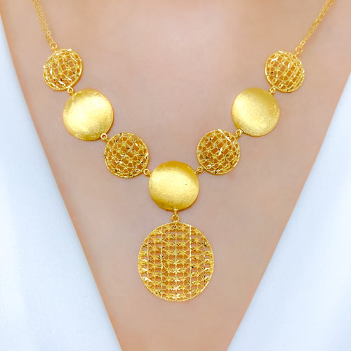 Shimmering Two Chain Necklace Set