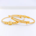 Dotted Baby 22k Gold Bangles