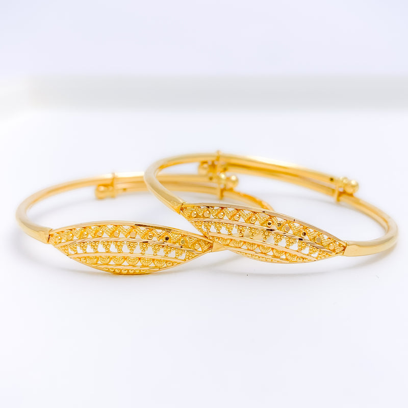 Unique Bright Baby 22k Gold Bangles