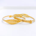 Unique Bright Baby 22k Gold Bangles