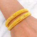 Classic Thin Bangle 22k Gold Pair