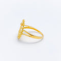 Evergreen Oval Chain 22k Gold Ring