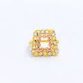 Distinct Tapered Chain Link 22k Gold Ring