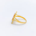 Distinct Tapered Chain Link 22k Gold Ring