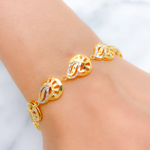 Upscale Sleek 22k Gold Bracelet