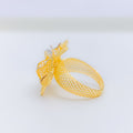 Stylish Netted Gold 22k Ring