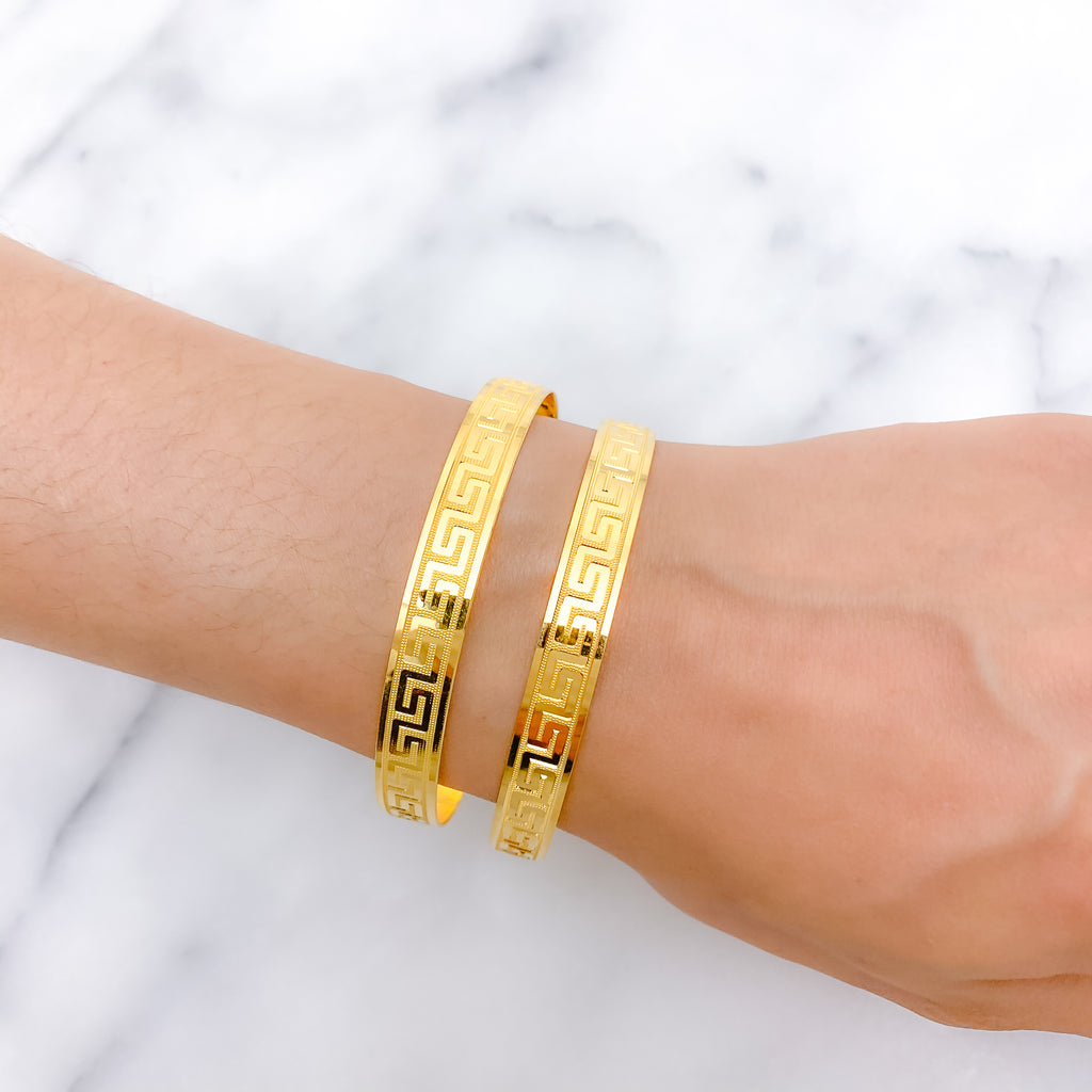 Modern Geometric Style Bangles – Andaaz Jewelers