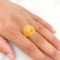 Sleek Opulent 22k Gold Ring