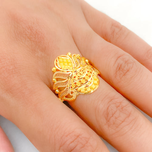 Festive Trendy 22k Gold Ring