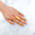 Striking Fashionable 22k Gold Ring