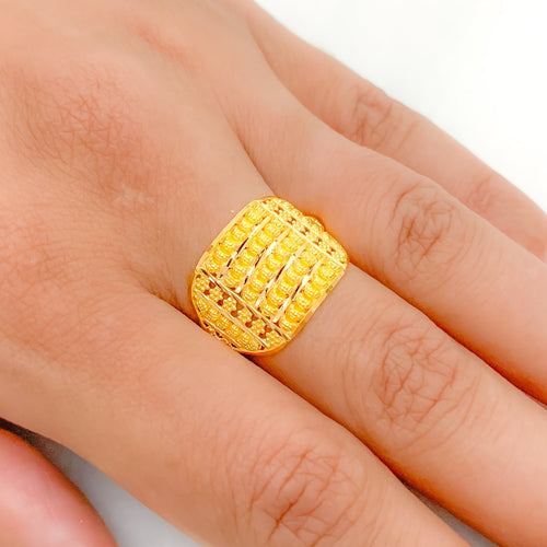Lavish Accented 22k Gold Ring