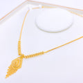 Hanging Chandelier 22k Gold Necklace Set