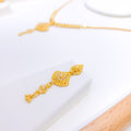 Classic Hanging Necklace 22k Gold Set