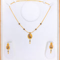 Traditional Peacock 22k Gold Necklace Set