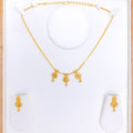 Symmetrical Multi-Drop 22k Gold Necklace Set