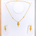 Dainty Reflective 22k Gold Set