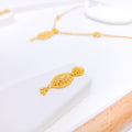 Dainty Reflective 22k Gold Set