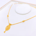 Dainty Reflective 22k Gold Set