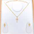 Delightful Shiny Pendant 22k Gold Set