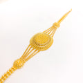 Ornate Oval Statement 22k Gold Bracelet