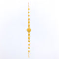 Decorative Flower 22k Gold Bracelet