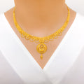 Flower Adorned 22k Gold Set