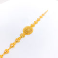 Exquisite Heart Adorned 22k Gold Bracelet